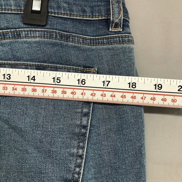 NY&C SOHO Distressed Curvy Boyfriend Stretch Denim Jeans Size 12 Women New Stain - Picture 9 of 15